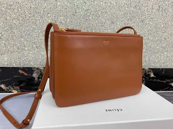 Replica Discount Celine Trio Brown Messenger Bags Top Quality 165113